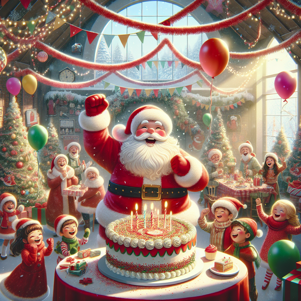 A Santa Birthday Party!